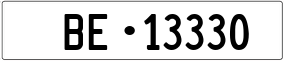 Trailer License Plate